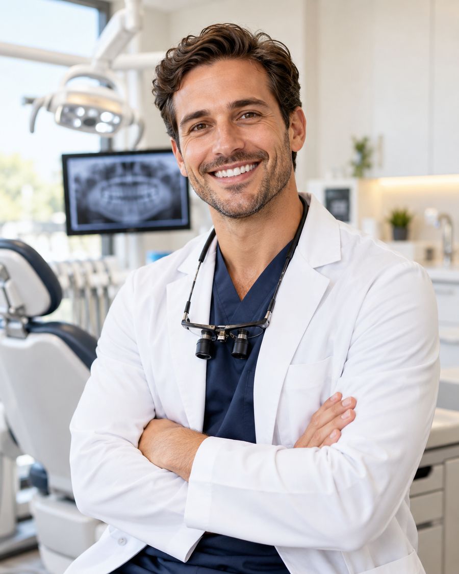Dr. Daniel Morgan in the treatment room