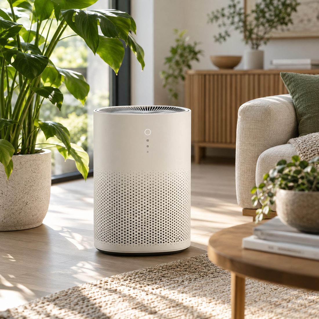 Verdant Air purifier in a living room